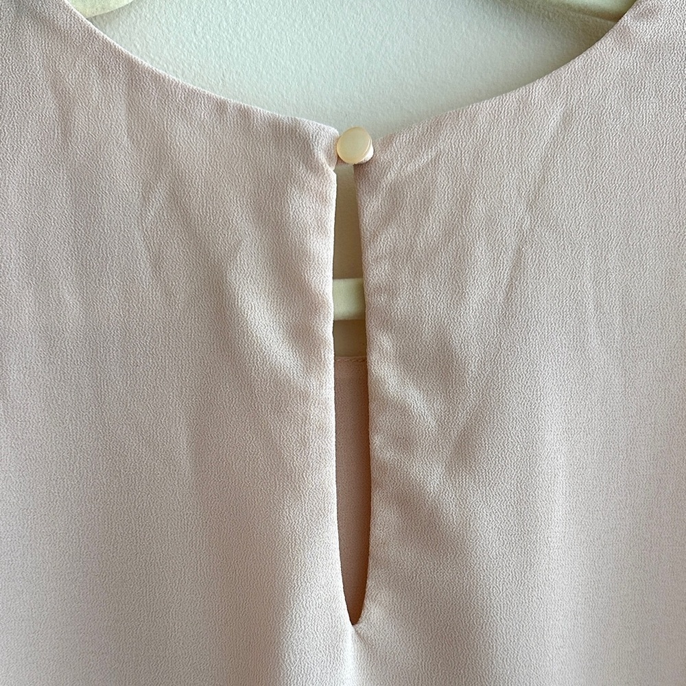 Monteau Women’s Blush Pink Layered Basic Tank Top, Size Small - Picture 11 of 15